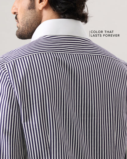 The Crownline Banker Collar Dress Shirt Windsor Blue