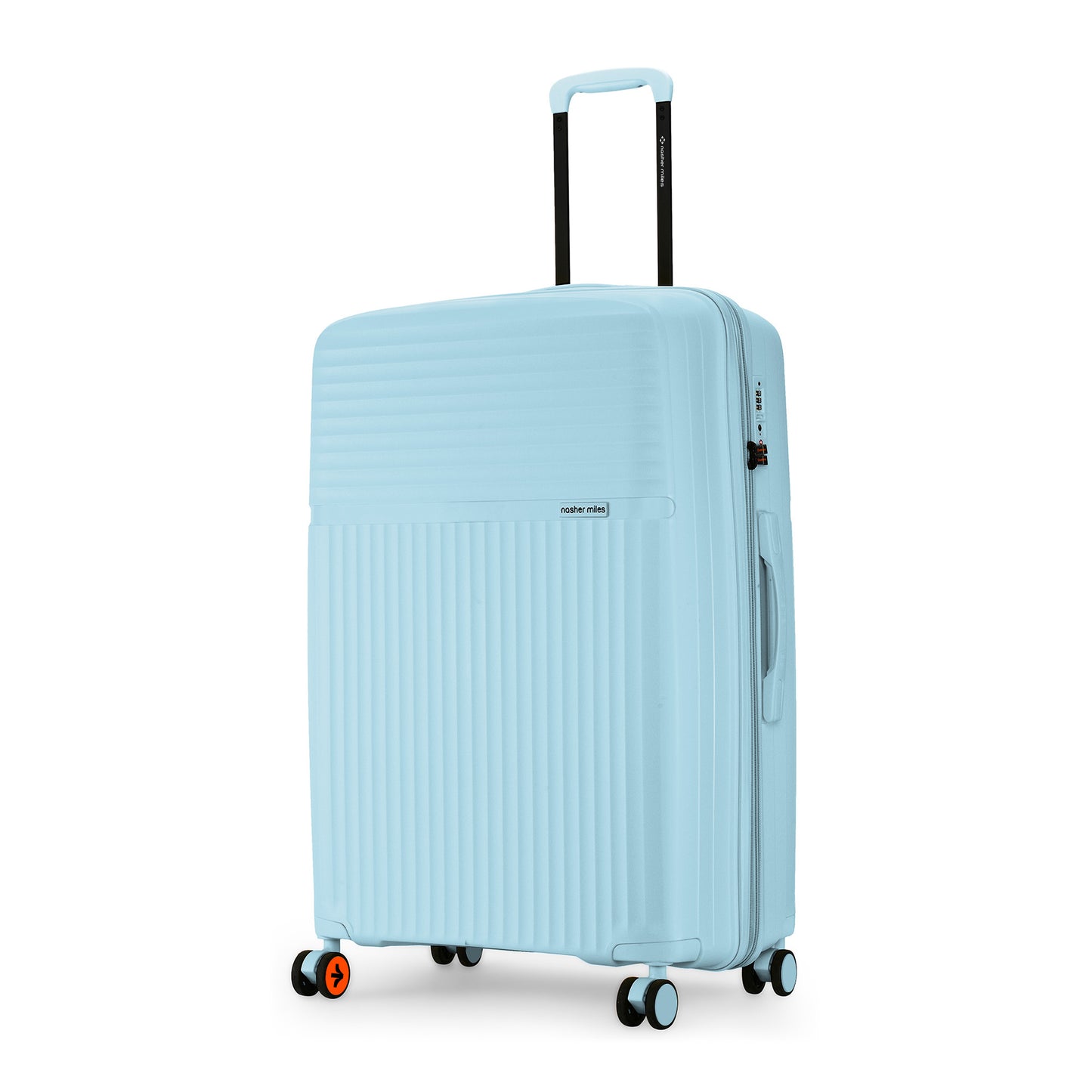 Nasher Miles Krabi Expander Hard-Sided Polypropylene Check-in Luggage Light Blue 28 inch |75 Trolley Bag