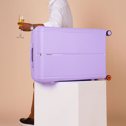 Nasher Miles The Line Hard-Sided Polypropylene Check-in Luggage Purple 28 inch |75 Trolley Bag