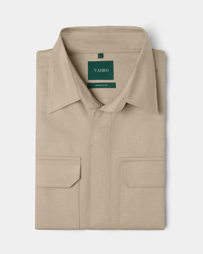 The Classic Overshirt Khaki