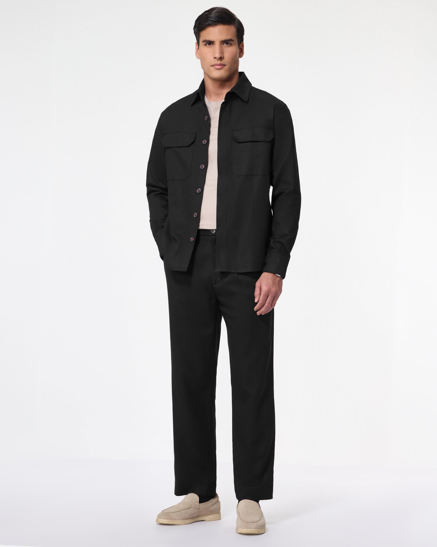 The Classic Overshirt Black