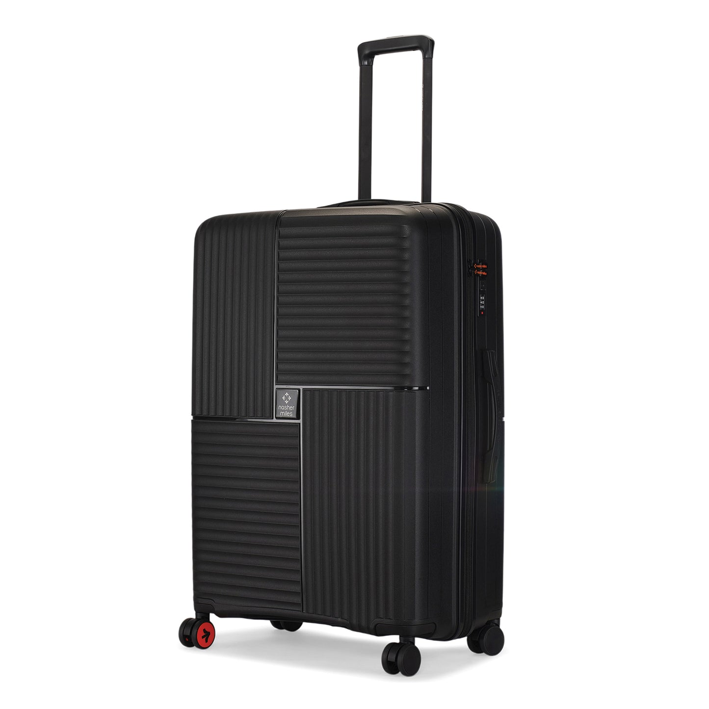 Nasher Miles Singapore Hard-Sided Polypropylene Check-in Luggage Black 28 inch |75 Trolley Bag