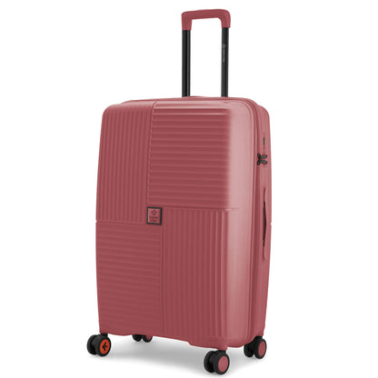 Nasher Miles Singapore Hard-Sided Polypropylene Check-in Luggage Rose Gold 28 inch |75 Trolley Bag