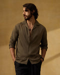 The Saint-Tropez Bamboo Cuban Shirt Cacao