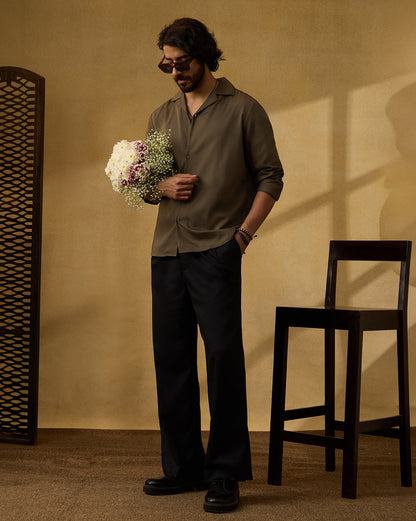 The Saint-Tropez Bamboo Cuban Shirt Cacao