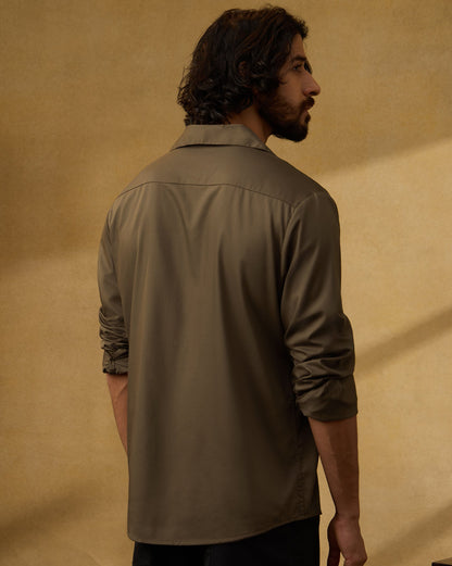 The Saint-Tropez Bamboo Cuban Shirt Cacao