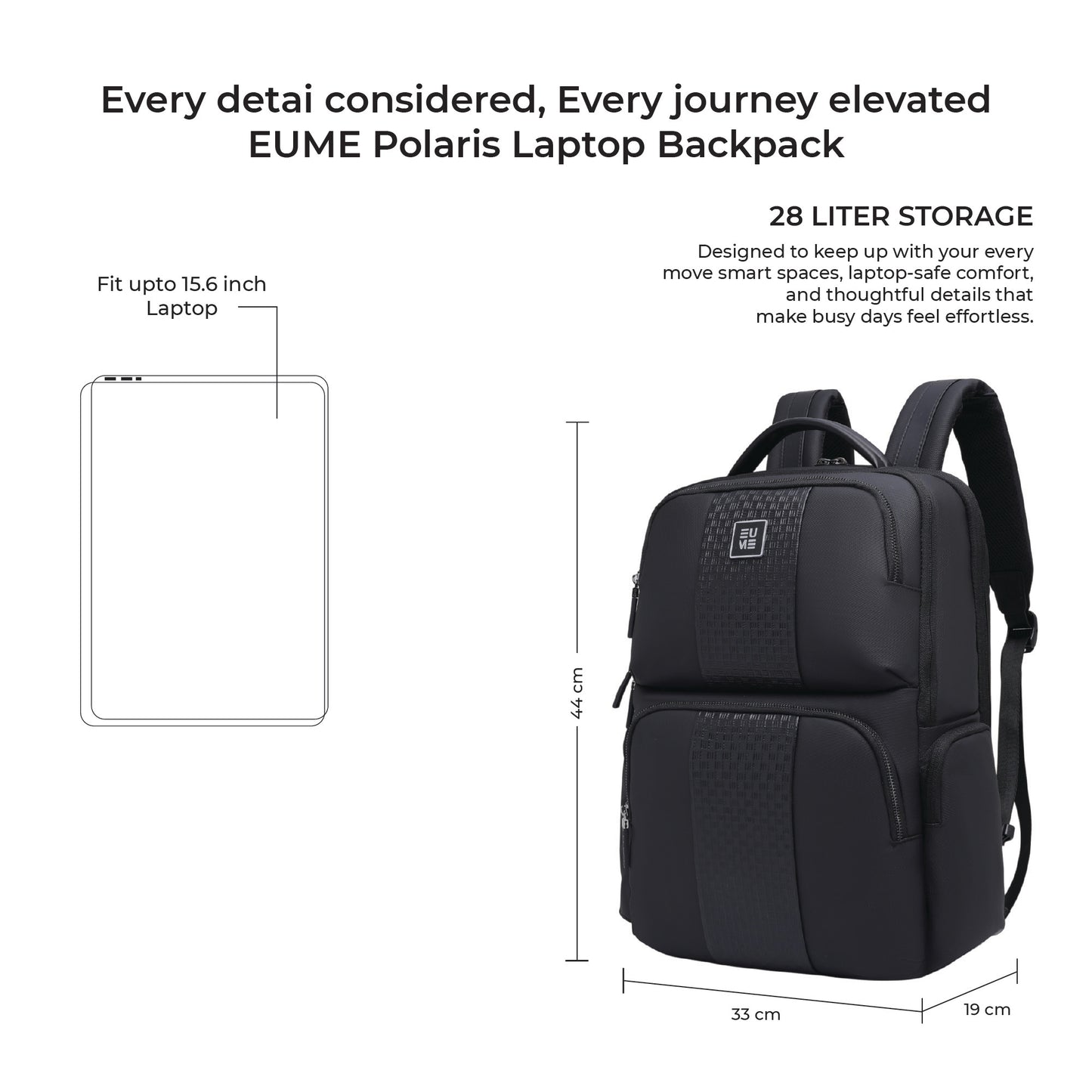 EUME Polaris 28L Laptop Backpack