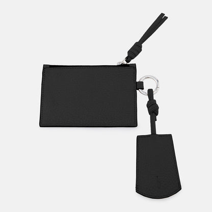 LARRY KEYCHAIN PEBBLE DARK BROWN