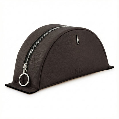 LAVERNE POUCH PEBBLE DARK BROWN