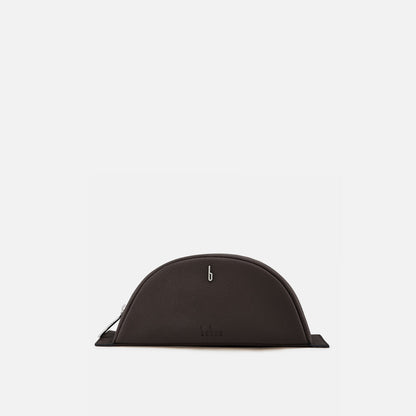 LAVERNE POUCH PEBBLE DARK BROWN