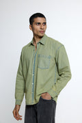Washed Olive Denim Shirt | Chapter 2 at Broadway