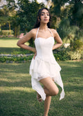 Pamila White Halter Neck Corset