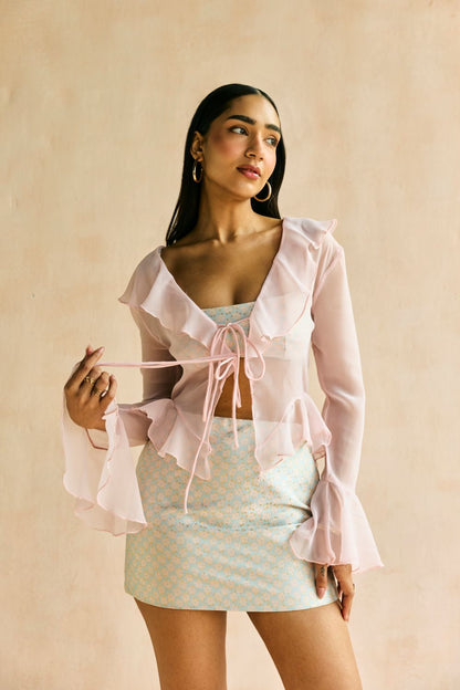 Aira Jacquard Bralette and Shrug