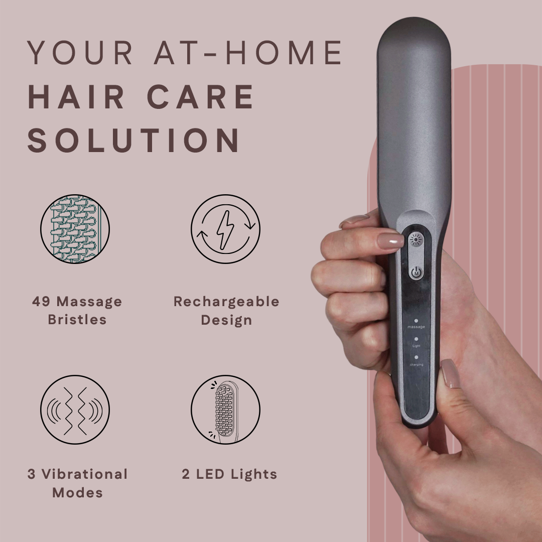 LED Light Hair Therapy Comb & Massager | Healthy Hair Growth & Oil Balancing | Winston at Broadway