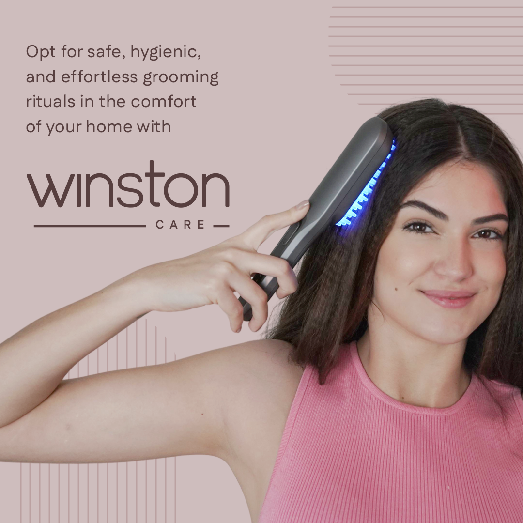 LED Light Hair Therapy Comb & Massager | Healthy Hair Growth & Oil Balancing | Winston at Broadway