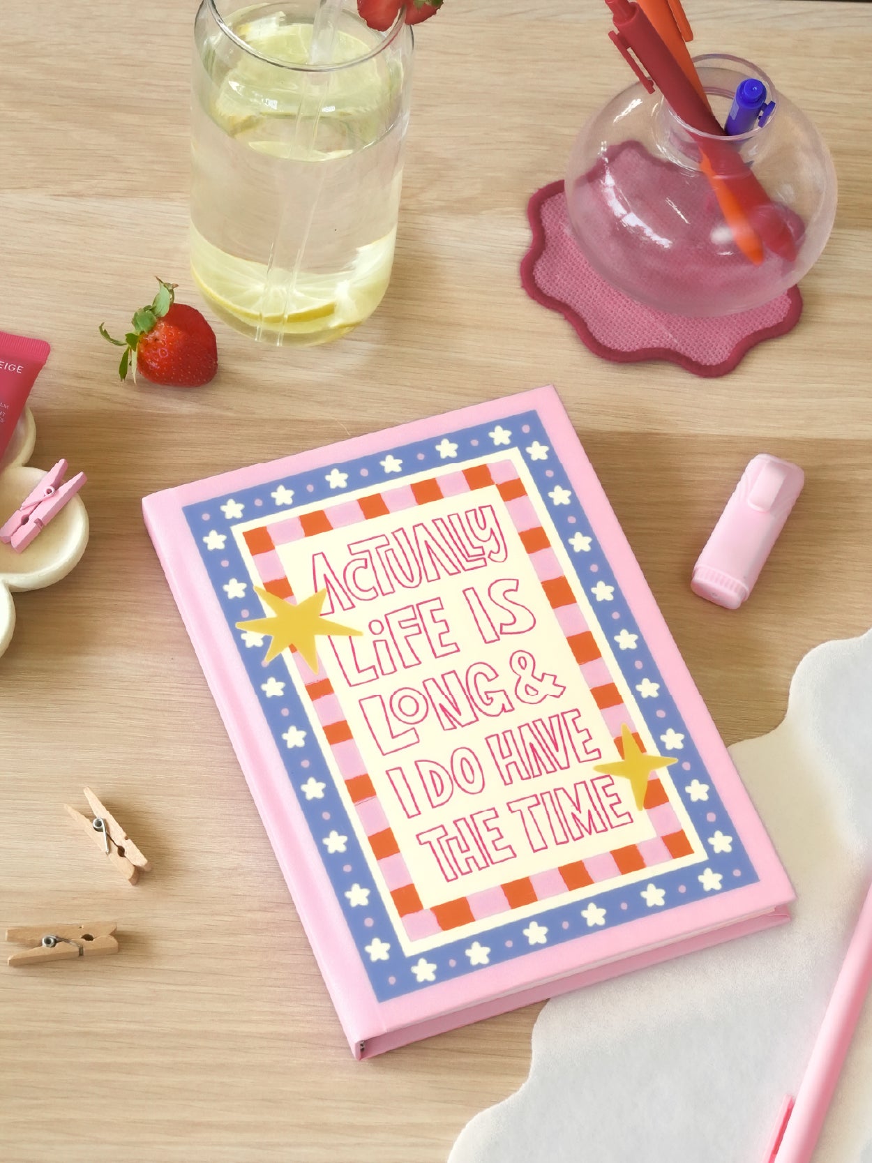 Life is Long | A5 Hardcover Notebook | Aligning Dots at Broadway