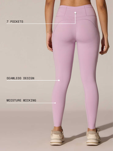 Lilac Septa Pocket Leggings