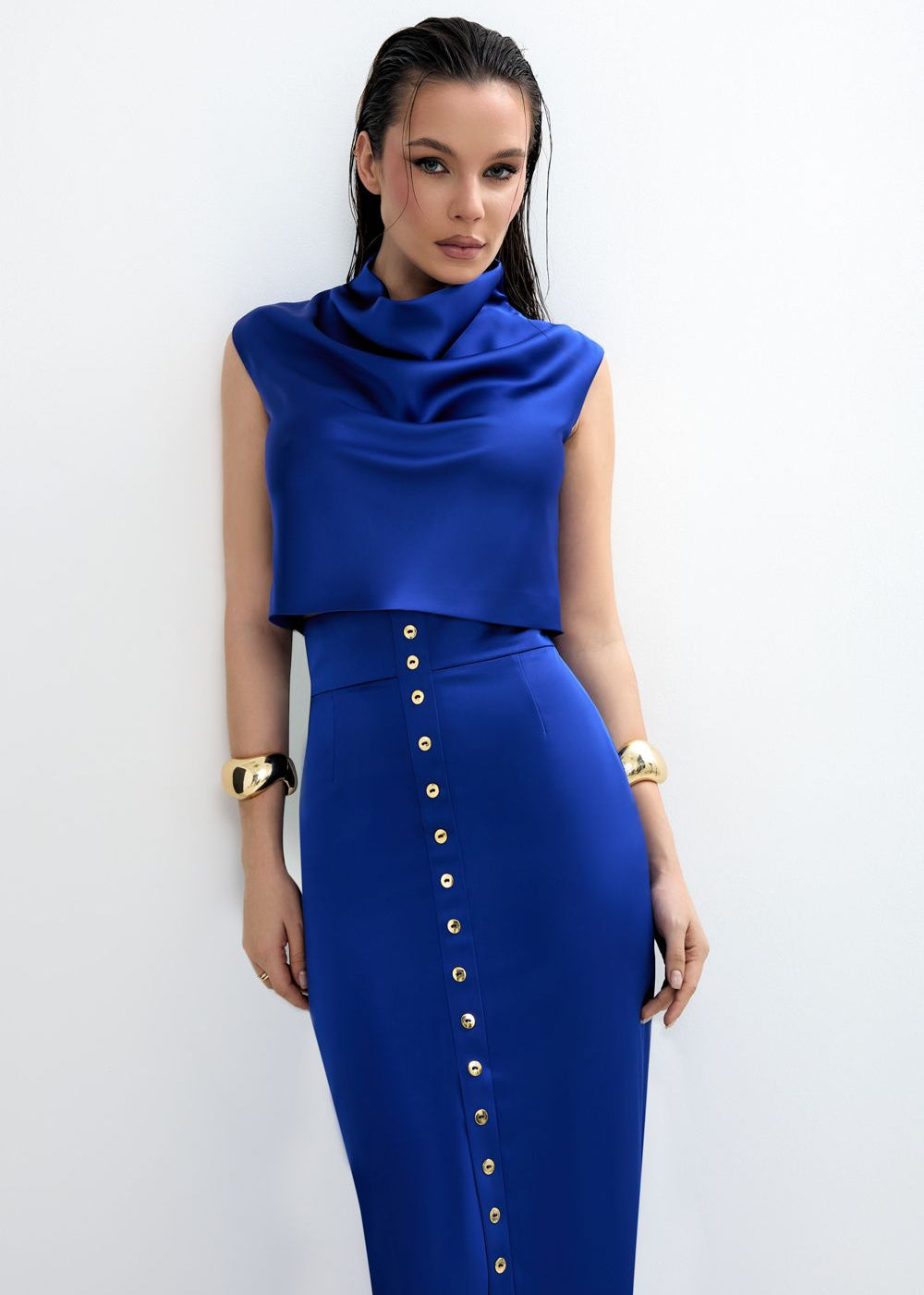 LIVIA SLIT SKIRT TOP SET | De Novoo at Broadway