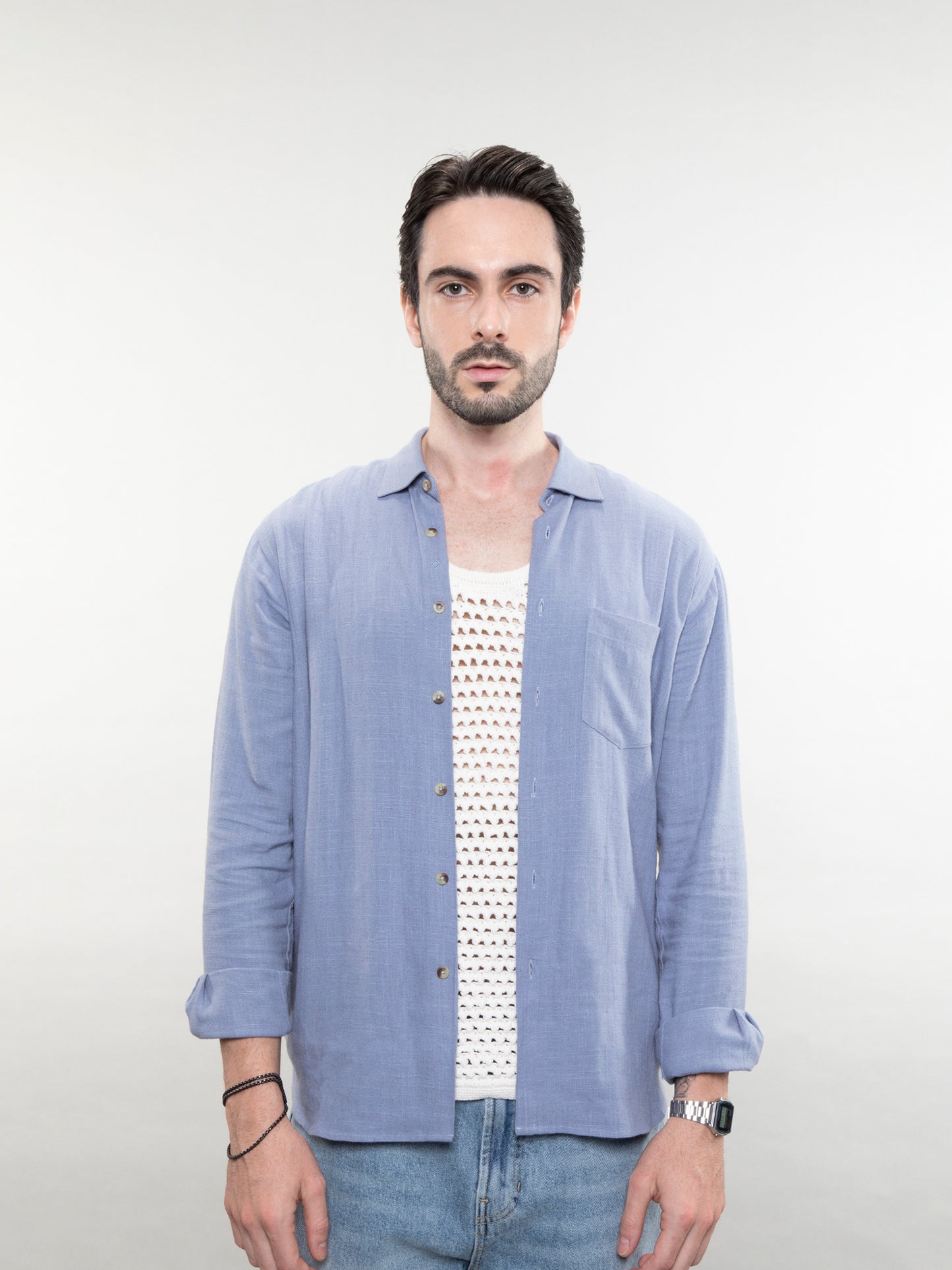 Relaxed linen shirt