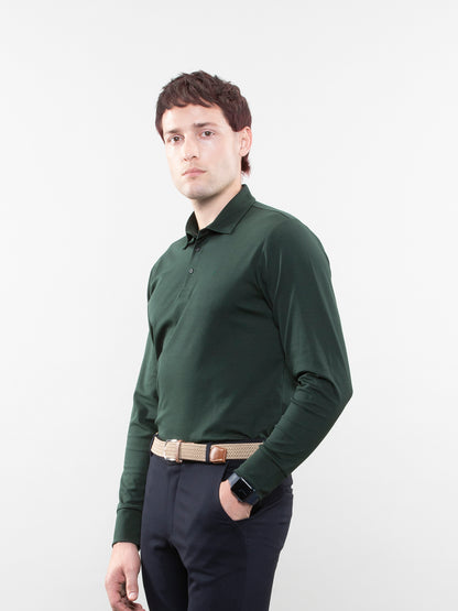 Full-sleeve lifestyle polo