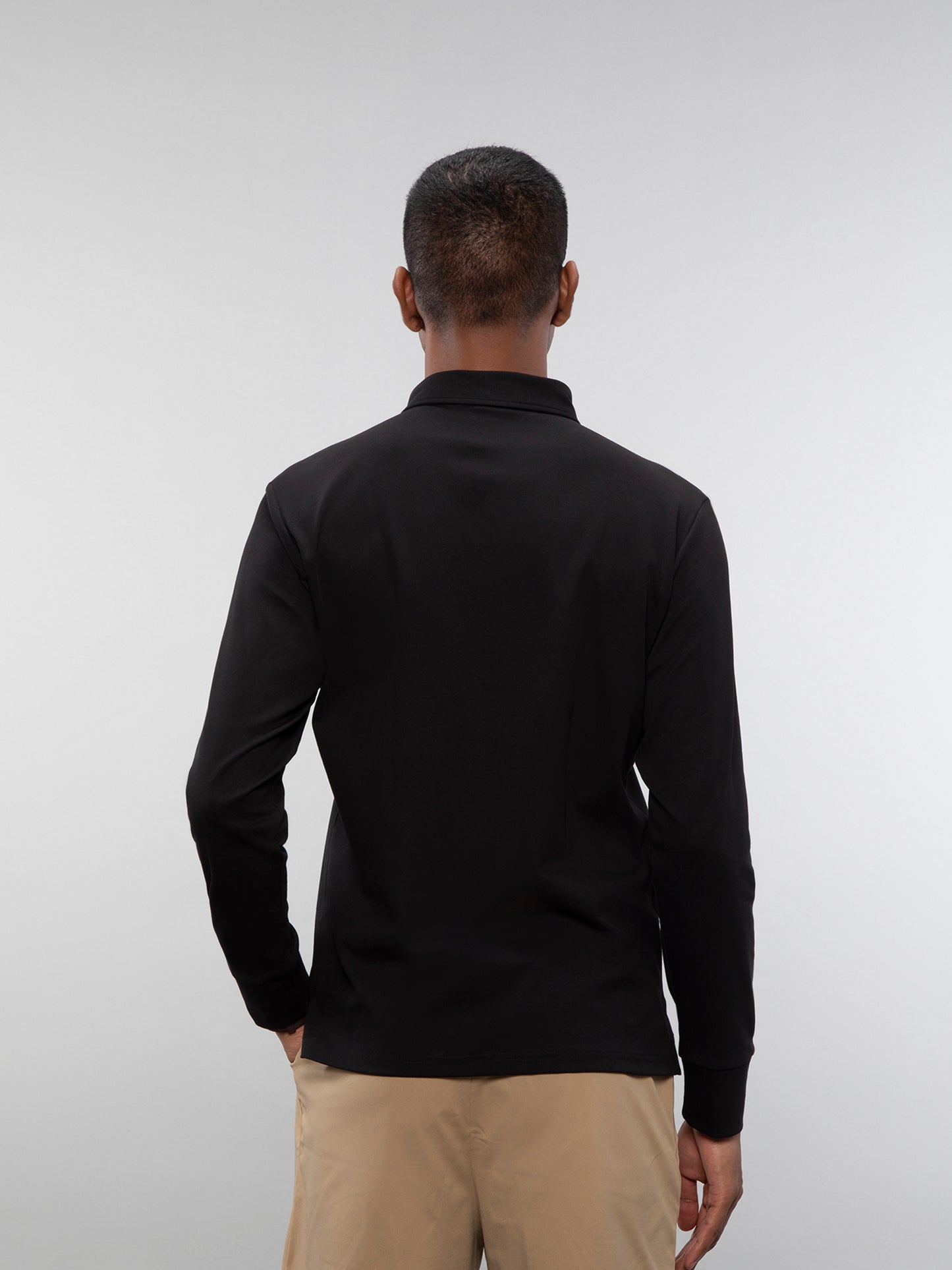 Full-sleeve lifestyle polo