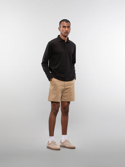 Full-sleeve lifestyle polo