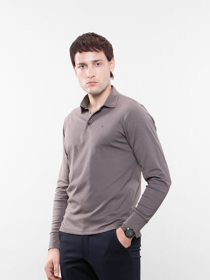 Full-sleeve lifestyle polo