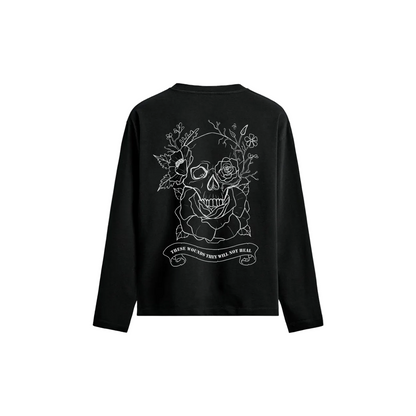 Crawling Oversized Full Sleeves Tee - Black