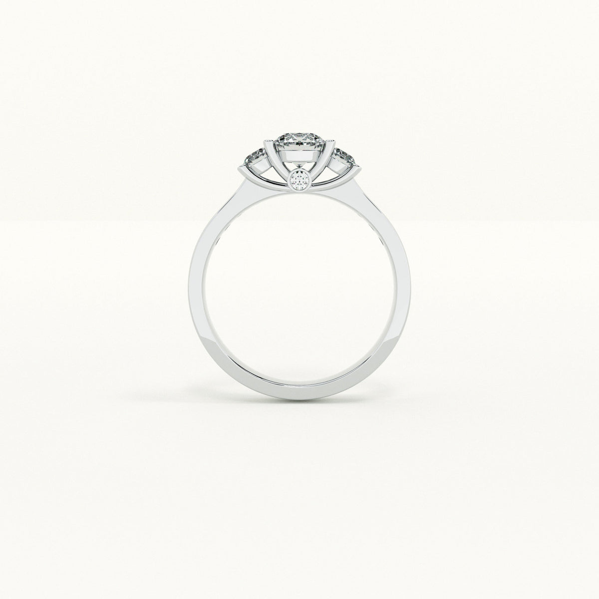 Scarlet 3 Stone Spark 925 Silver Ring