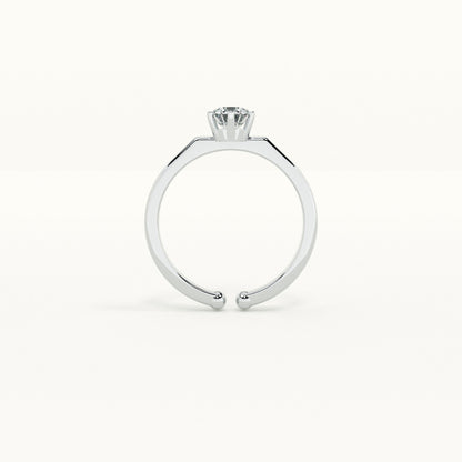 Solitaire Beauty 925 Silver Ring