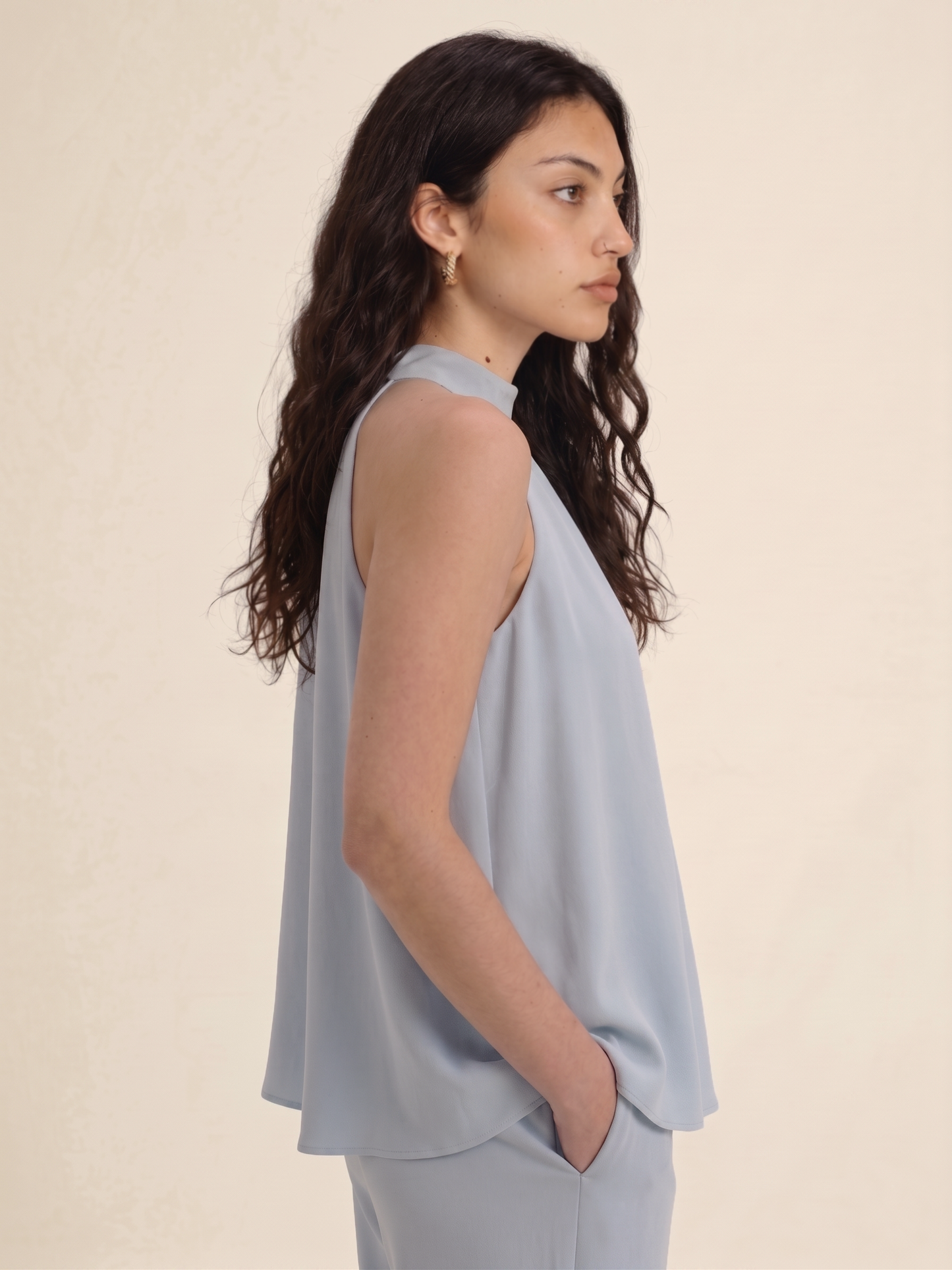 The Halter Co-ord - Light Blue