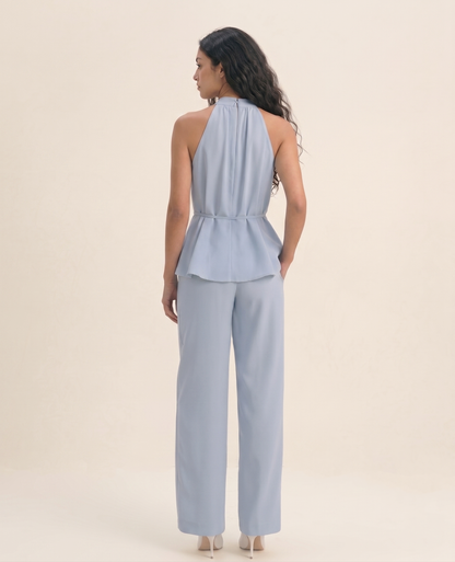 The Halter Co-ord - Light Blue