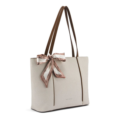 Avril Grace Off-White Tote Bag | Lino Perros at Broadway