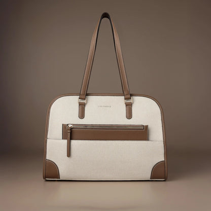 Avril Jenna Off-White Tote Bag | Lino Perros at Broadway