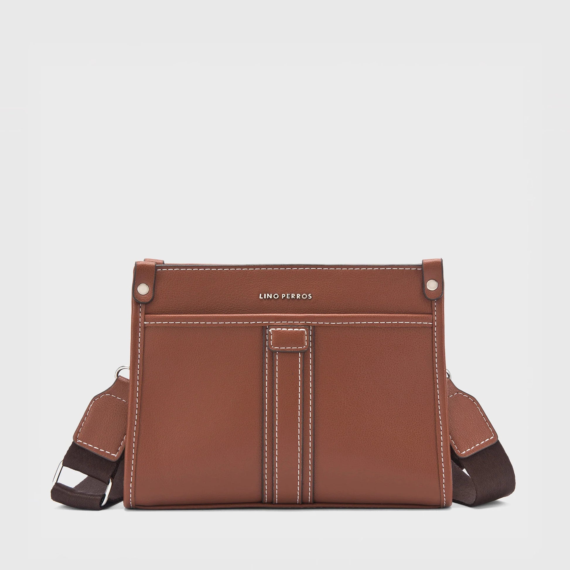 Monroe Verve Tan Sling Bag | Lino Perros at Broadway