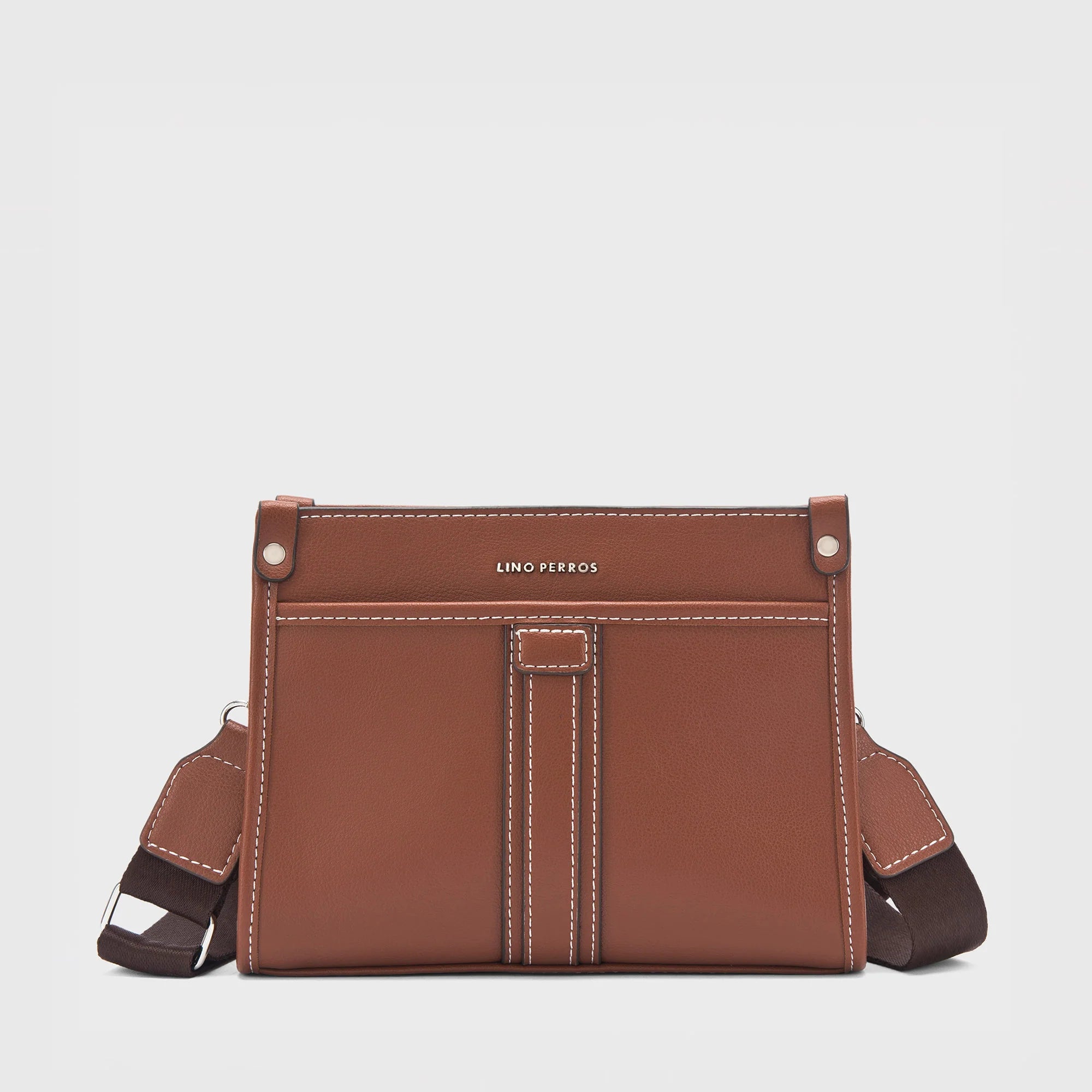 Monroe Verve Tan Sling Bag | Lino Perros at Broadway