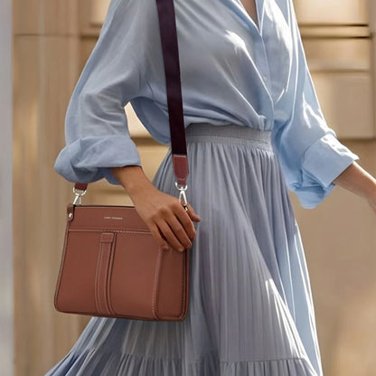 Monroe Verve Tan Sling Bag | Lino Perros at Broadway