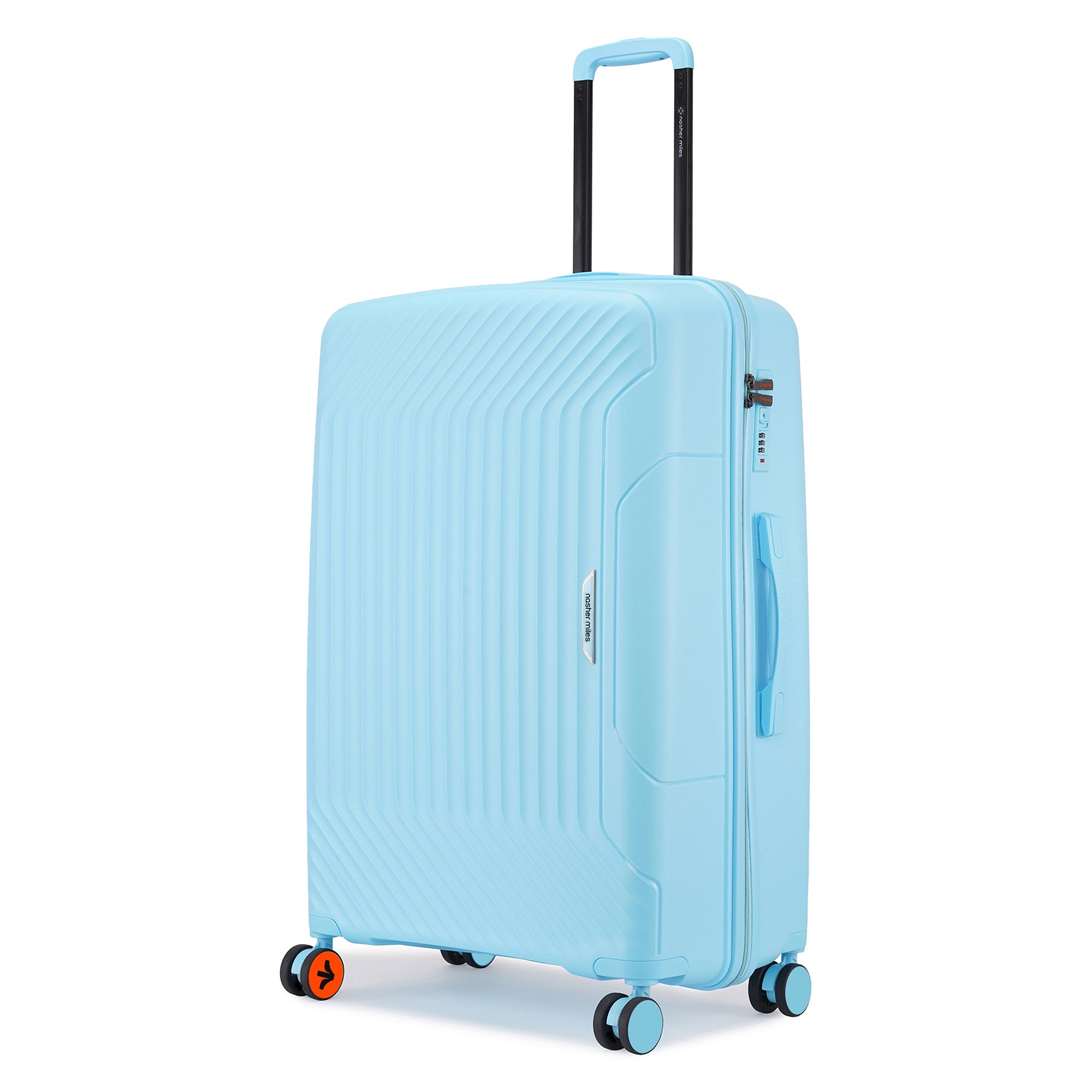 Nasher Miles Coorg Hard-Sided Polypropylene Check-in Luggage Sky Blue 28 inch |75 Trolley Bag | Nasher Miles at Broadway
