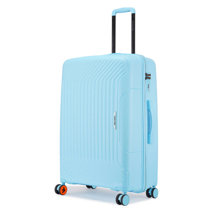 Nasher Miles Coorg Hard-Sided Polypropylene Check-in Luggage Sky Blue 28 inch |75 Trolley Bag