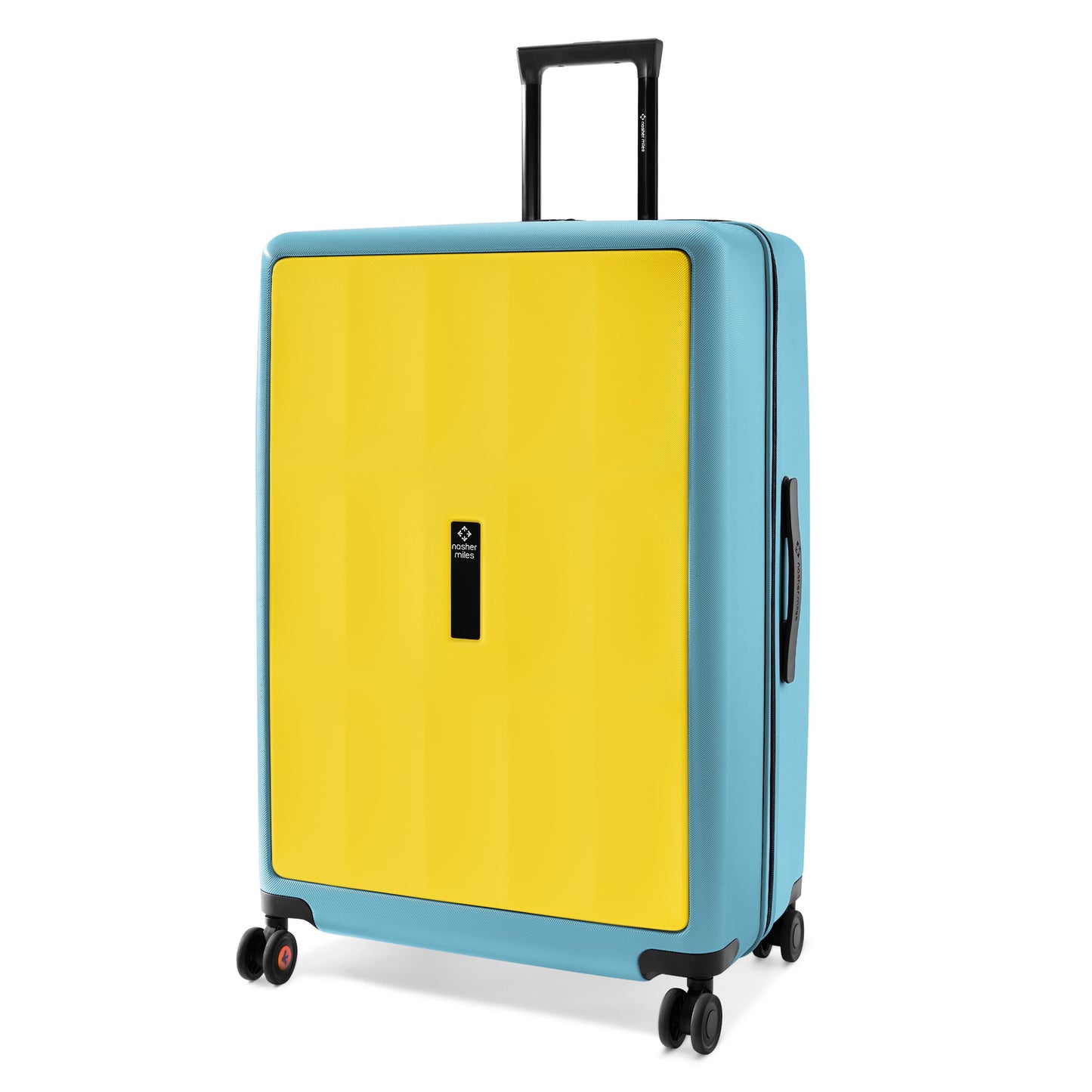 Nasher Miles Zanzibar TSA Lock Hard-Sided Polycarbonate Check-in Luggage Yellow Blue 28 inch |75 Trolley Bag| Suitcase
