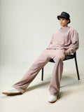 Dusty pink wide leg joggers