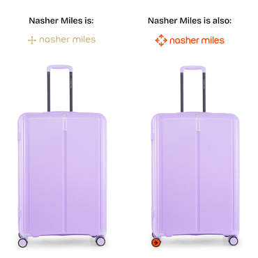 Nasher Miles The Line Hard-Sided Polypropylene Check-in Luggage Purple 28 inch |75 Trolley Bag