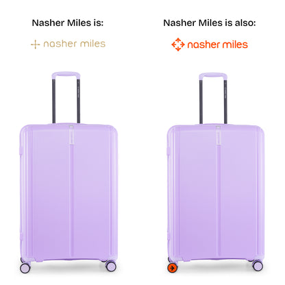 Nasher Miles The Line Hard-Sided Polypropylene Check-in Luggage Purple 28 inch |75 Trolley Bag