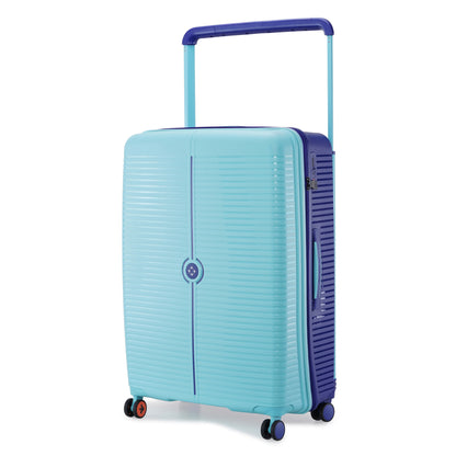 Nasher Miles Dubai TSA Lock Hard-Sided Polypropylene Check-in Luggage 28 inch | 75cm | 8 Wheels Small Trolley Bag for Travel | Suitcase (Green Navy Blue) | Nasher Miles at Broadway