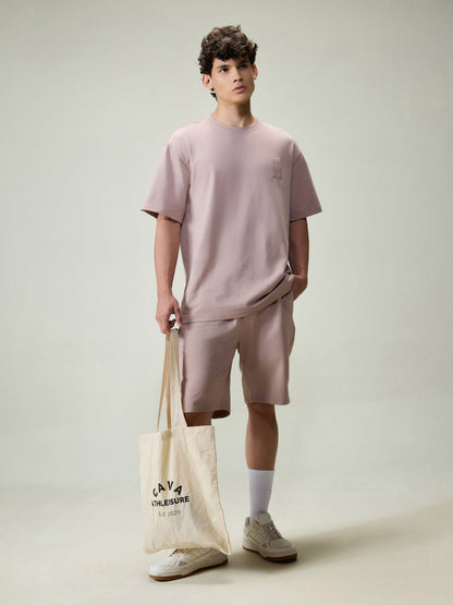 Dusty Pink Cotton Leisure Shorts