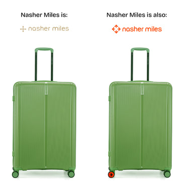 Nasher Miles The Line Hard-Sided Polypropylene Check-in Luggage Avacado Green 28 inch |75 Trolley Bag