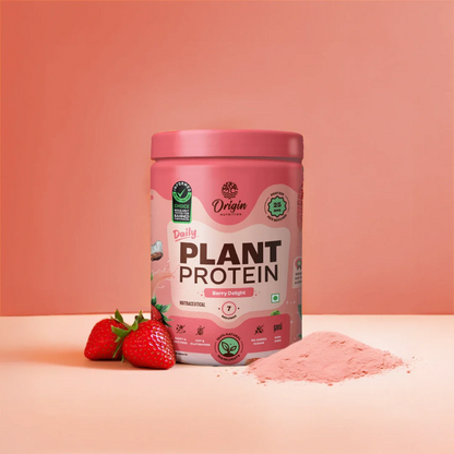 Origin Nutrition Daily Plant Protein  Strawberry Delight