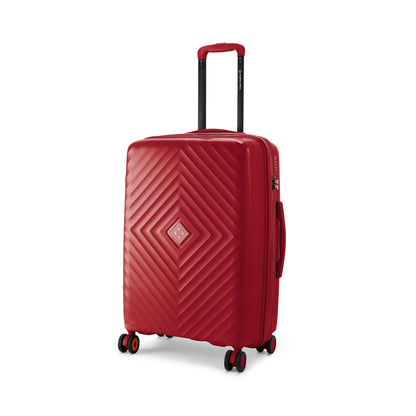 Nasher Miles Antwerp Hard-Sided Polypropylene Check-in Luggage 24 inch | 65cm TSA Lock 8 Wheels & Expander Medium Trolley Bag for Travel | Suitcase (Maroon)