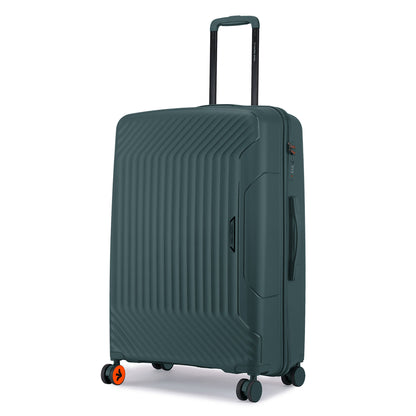 Nasher Miles Coorg Hard-Sided Polypropylene Check-in Luggage Olive Green 24 inch |65 Trolley Bag