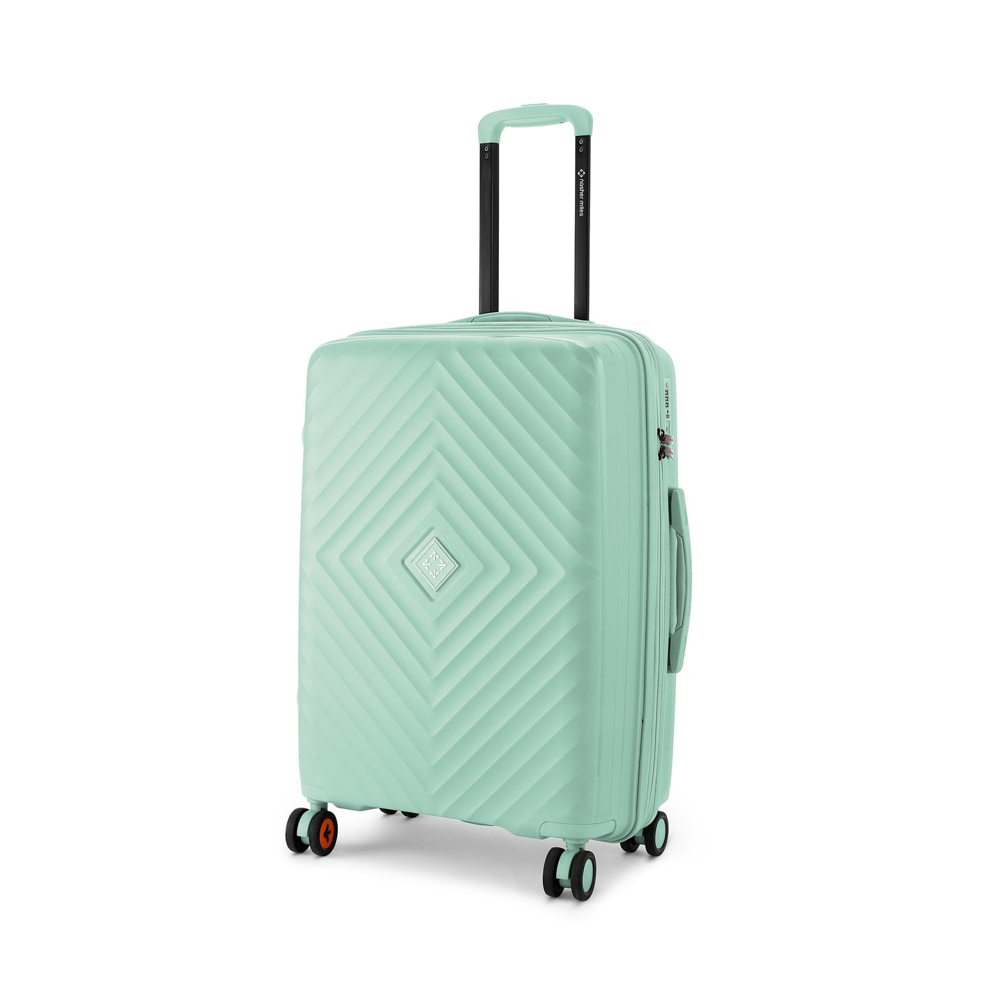 Nasher Miles Antwerp Hard-Sided Polypropylene Check-in Luggage 24 inch | 65cm TSA Lock 8 Wheels & Expander Medium Trolley Bag for Travel | Suitcase (Pastel Green)